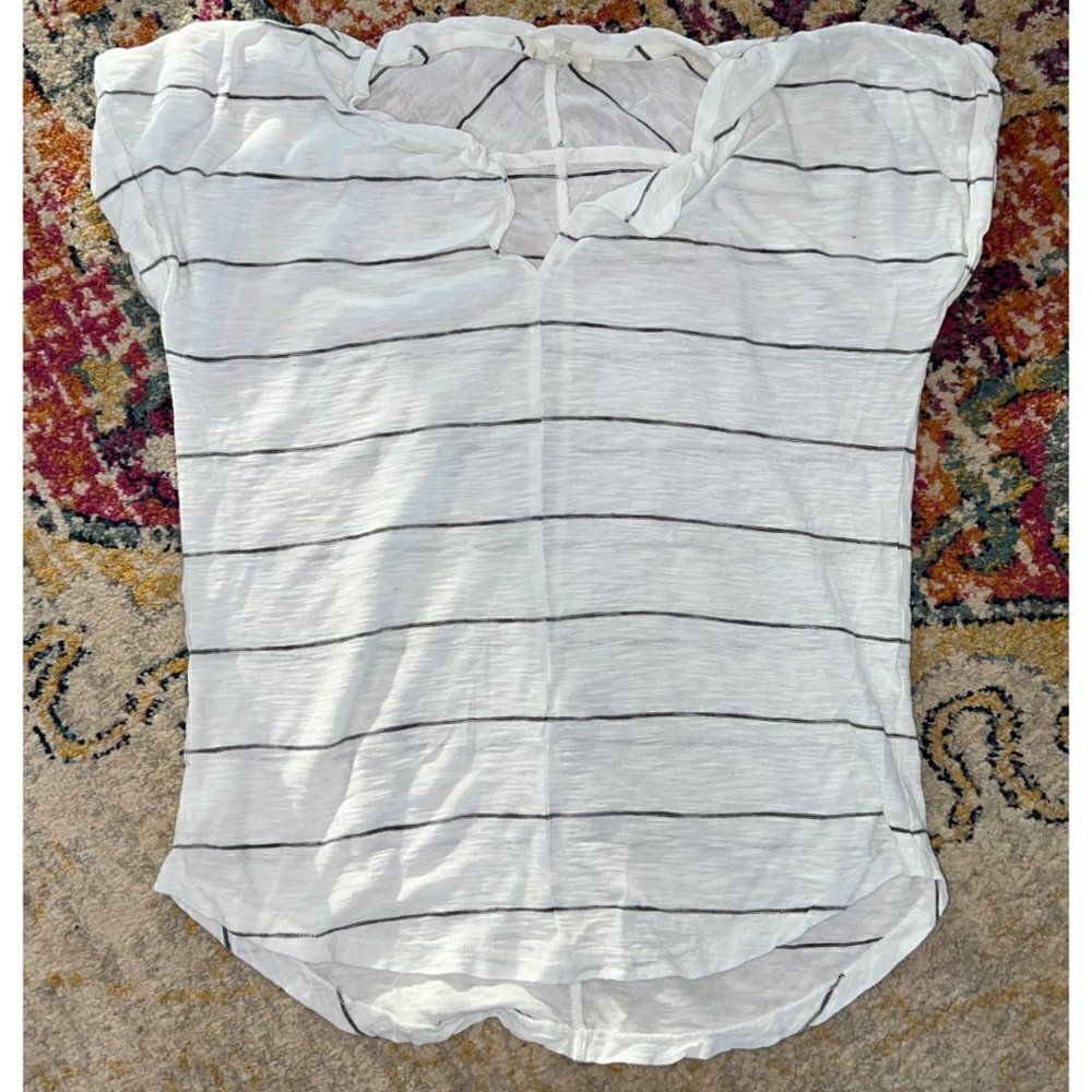 Madewell Cuff Sleeve Simple Striped Tee (S)